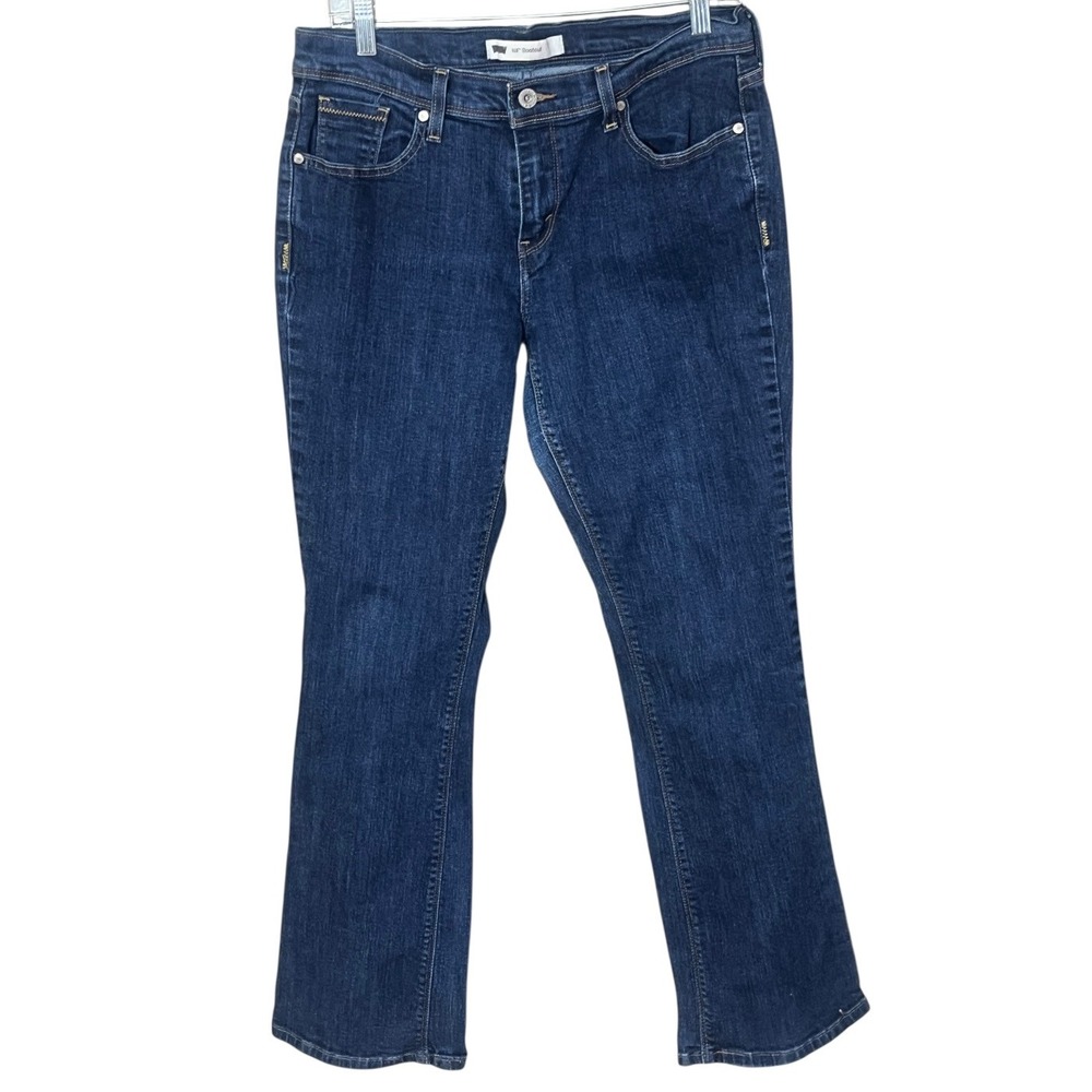 Levis 515 Bootcut Jeans Womens 10 M Dark Wash Flap Pocket‎ Stretch Denim Indigo